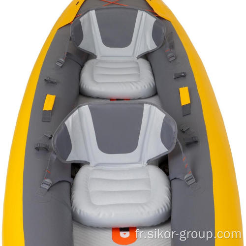Kayak de pêche à la palette d&#39;air kayak kayak gonflable orange 2 personnes à vendre